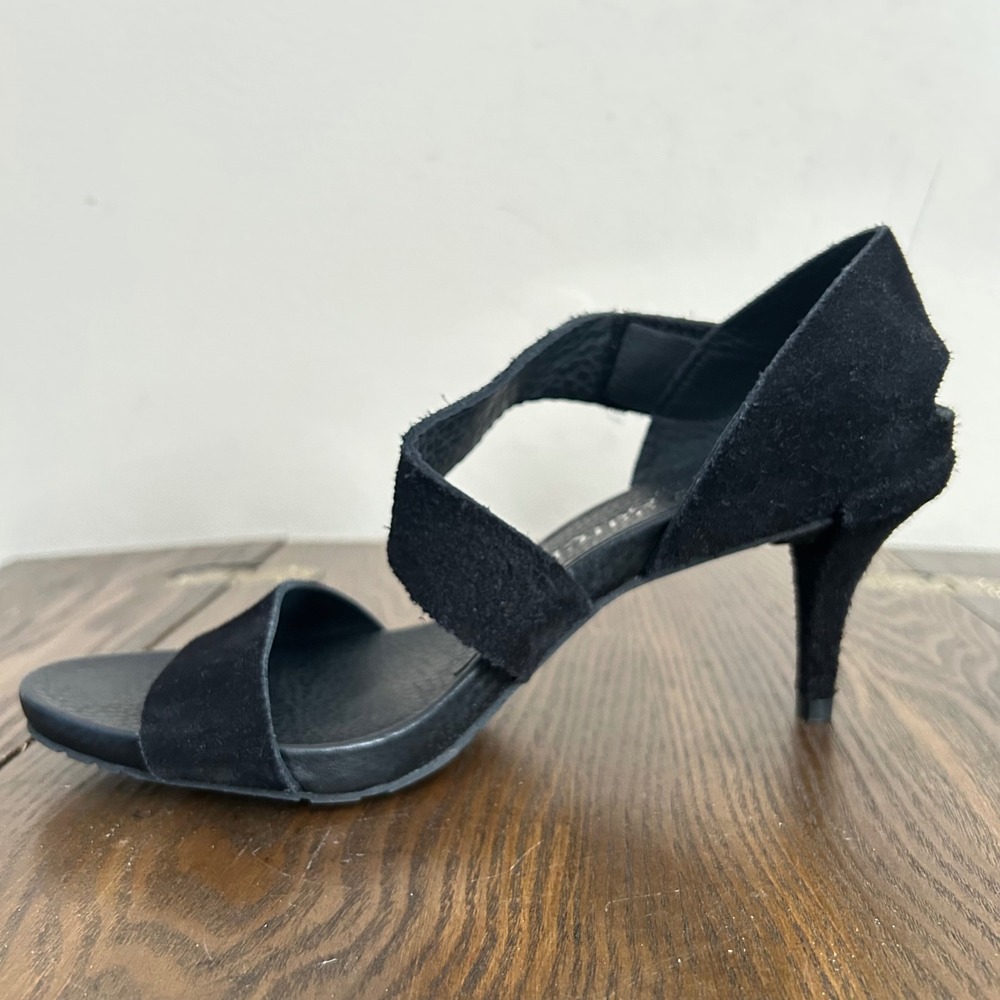 Pedro Garcia Black Suede Kitten Heel Sandals‎ West Size 39/9 Womens - Picture 5 of 8